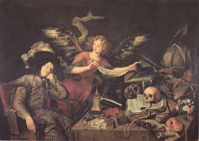 PEREDA, Antonio de The Knight's Dream (mk14) oil painting picture